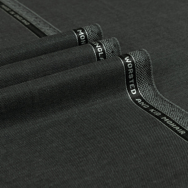 Capetown Two Tone Twill 340g Kid Mohair Suiting Fabric