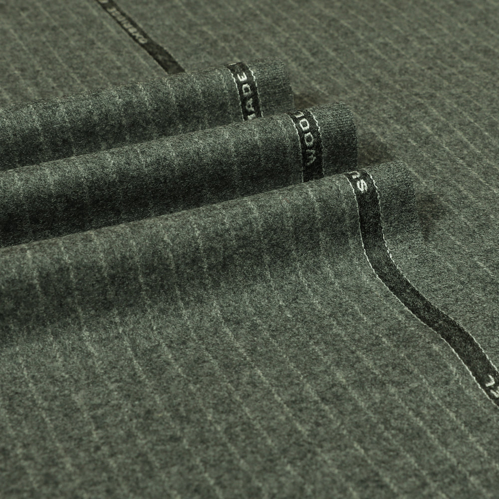 Oxbridge Flannel - Narrow Chalk Stripe 100% Super 120's Wool