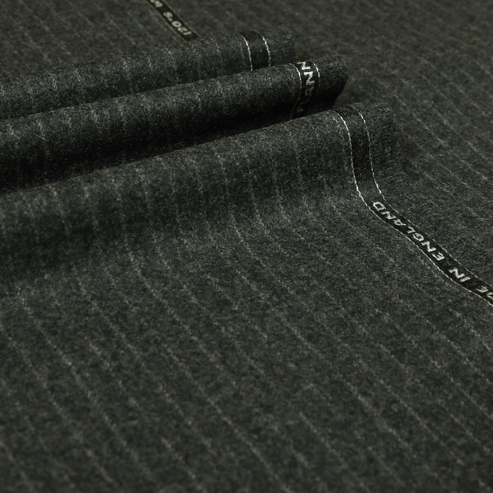 Oxbridge Flannel - Narrow Chalk Stripe 100% Super 120's Wool