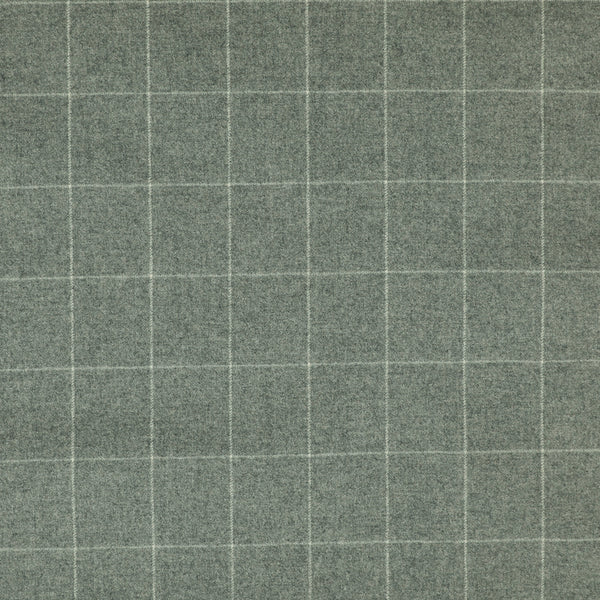 Oxbridge Flannel - Windowpane Check 100% Super 120's Wool