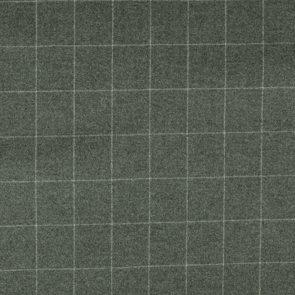 Oxbridge Flannel - Windowpane Check 100% Super 120's Wool