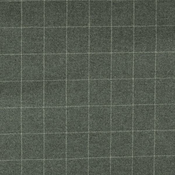 Oxbridge Flannel - Windowpane Check 100% Super 120's Wool
