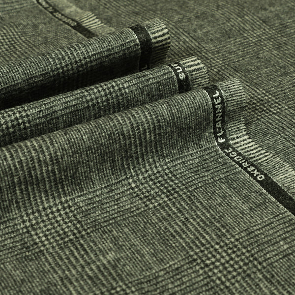Oxbridge Flannel - Glencheck 100% Super 120's Wool