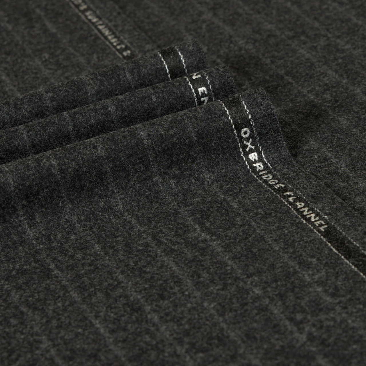 Oxbridge Flannel - Wide Chalk Stripe 100% Super 120's Wool