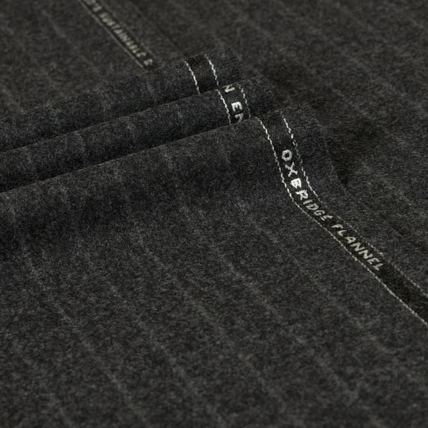 Oxbridge Flannel - Wide Chalk Stripe 100% Super 120's Wool