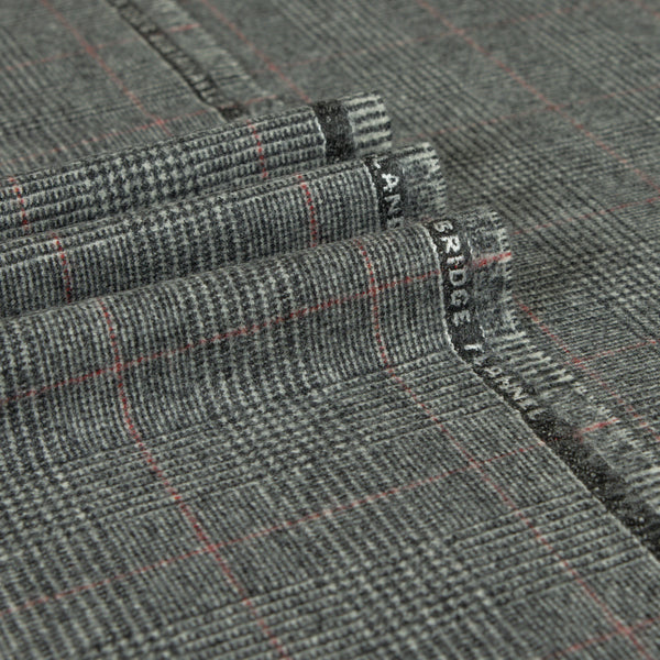 Oxbridge Flannel - Glencheck with Overcheck 100% Super 120's Wool