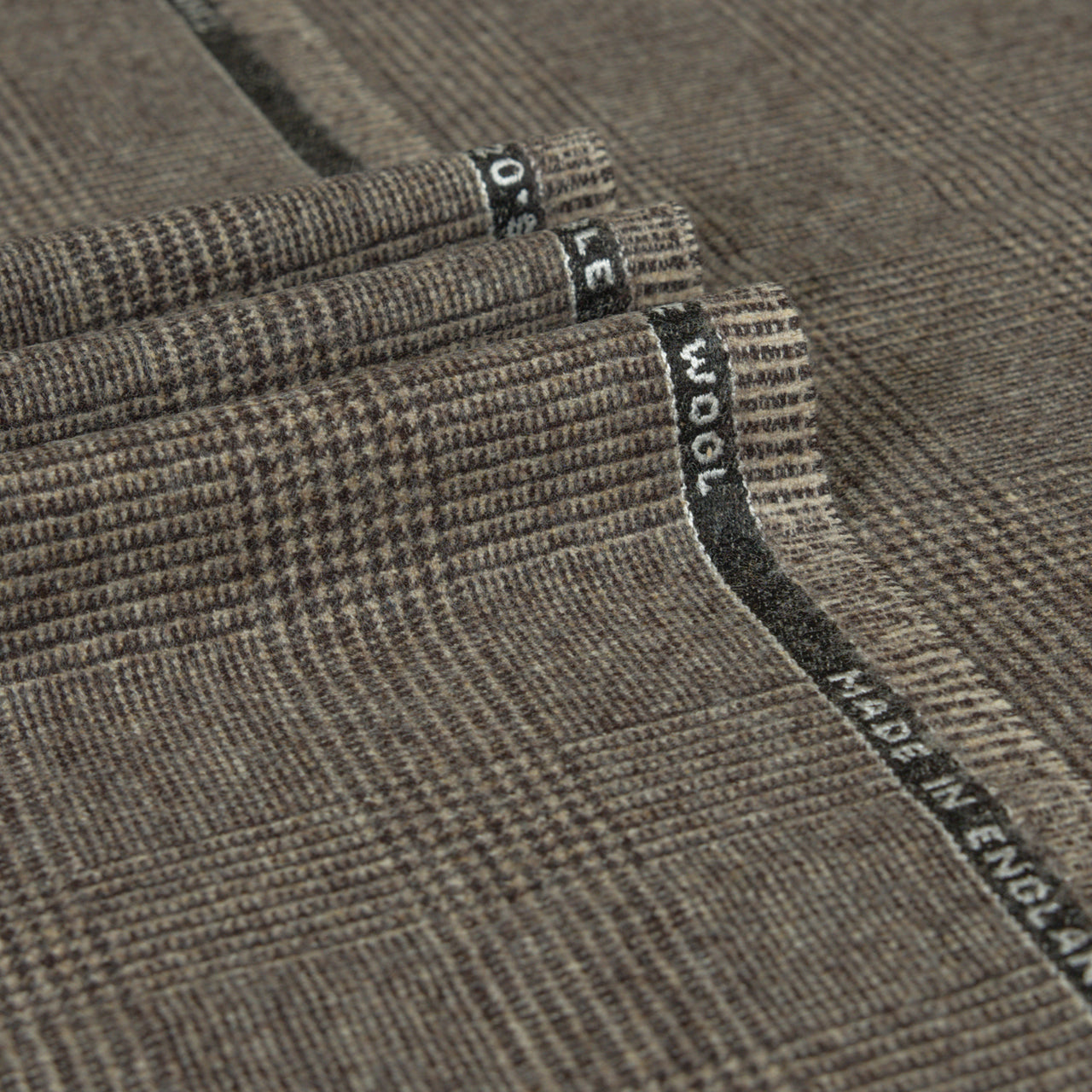 Oxbridge Flannel - Glencheck 100% Super 120's Wool