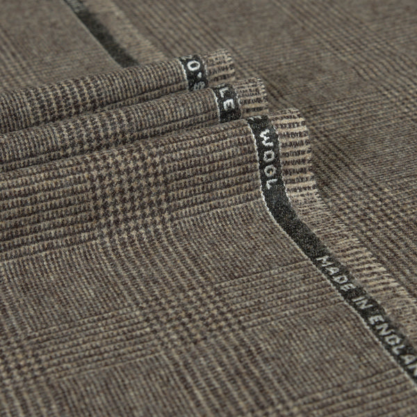 Oxbridge Flannel - Glencheck 100% Super 120's Wool