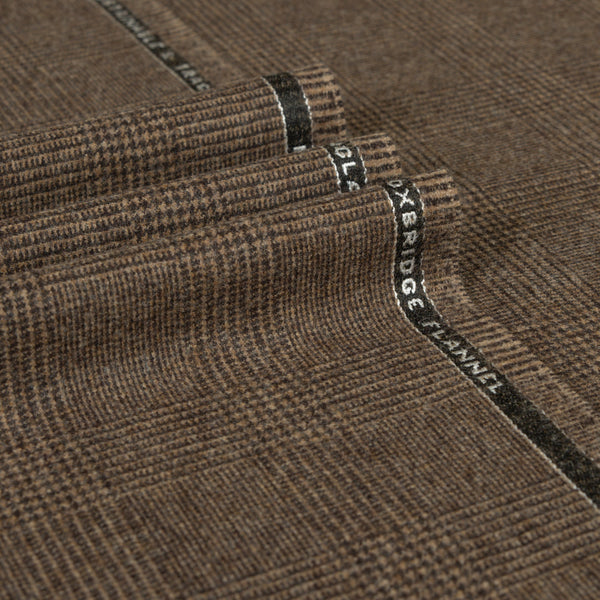 Oxbridge Flannel - Glencheck 100% Super 120's Wool