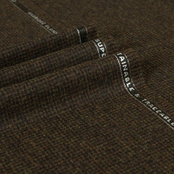 Oxbridge Flannel - Houndstooth 100% Super 120's Wool
