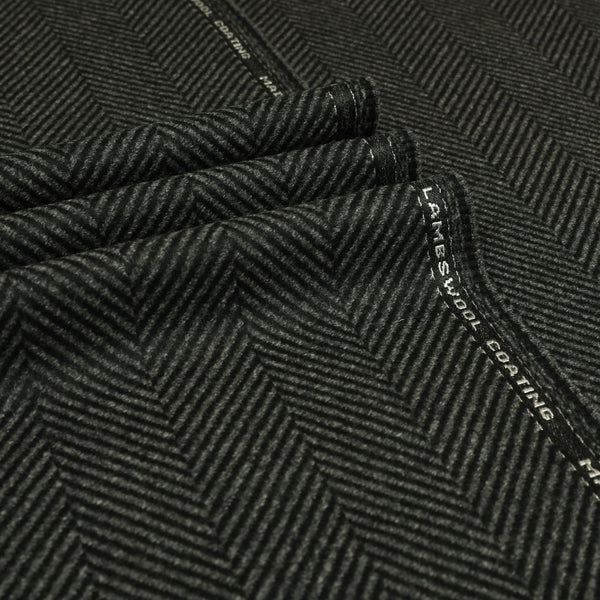 Snowdonia - Wide Herringbone Wool Coating