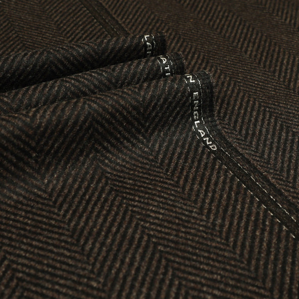 Snowdonia - Wide Herringbone Wool Coating