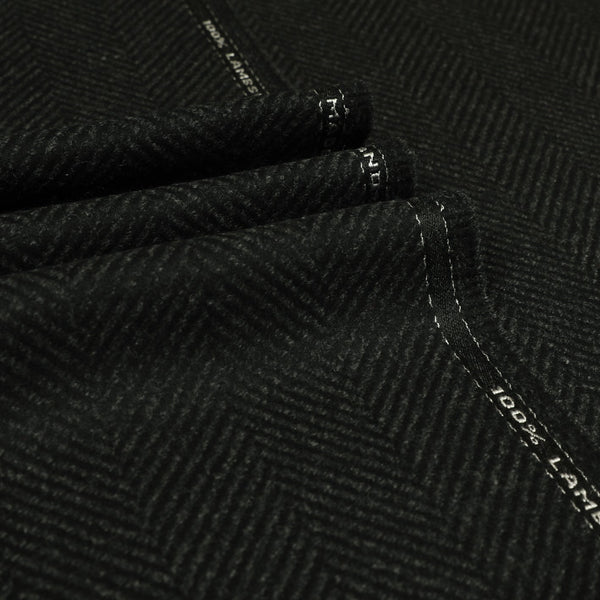 Snowdonia - Wide Herringbone Wool Coating