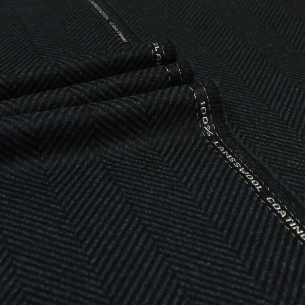 Snowdonia - Wide Herringbone Wool Coating