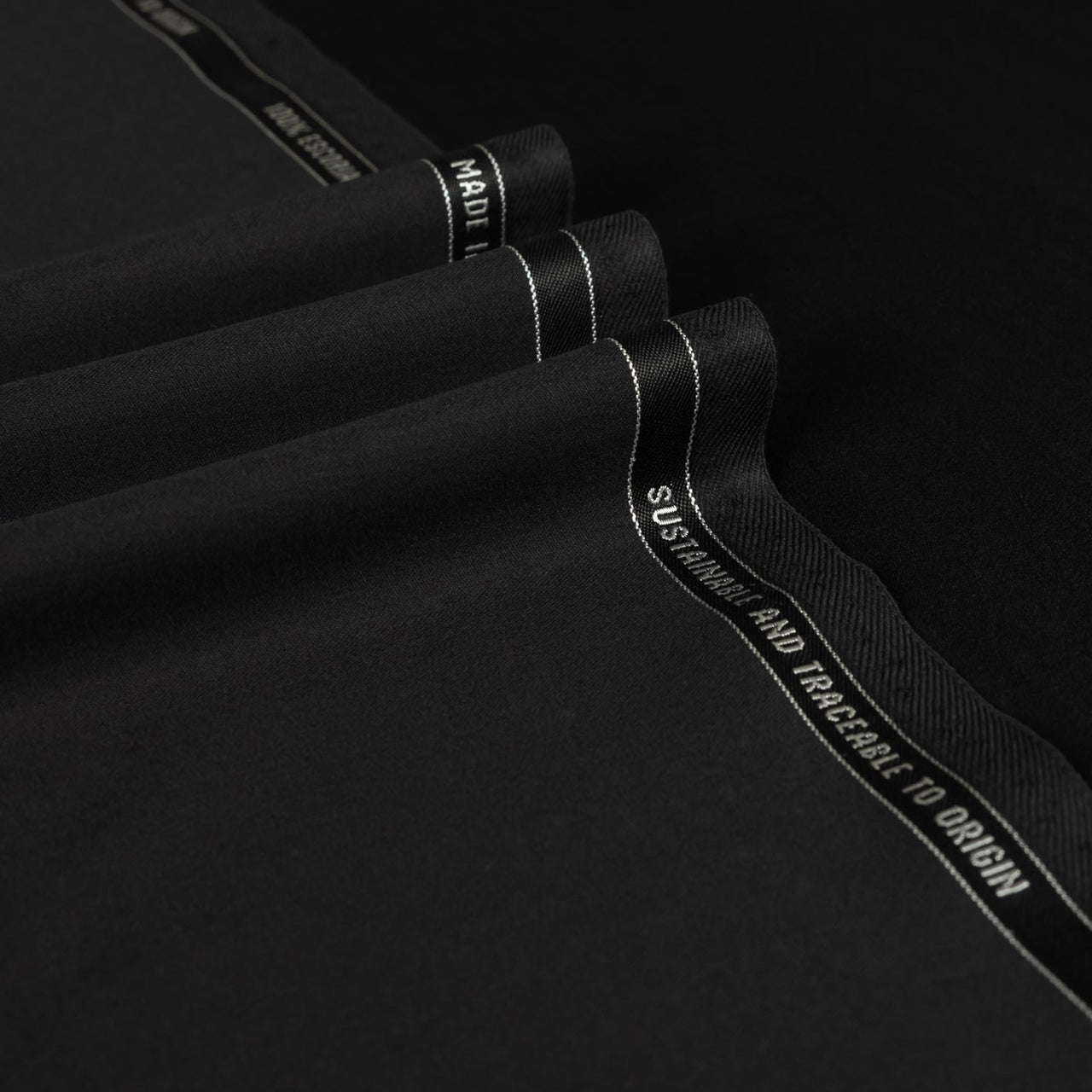 Barathea Escorial Black Label Suiting Cloth