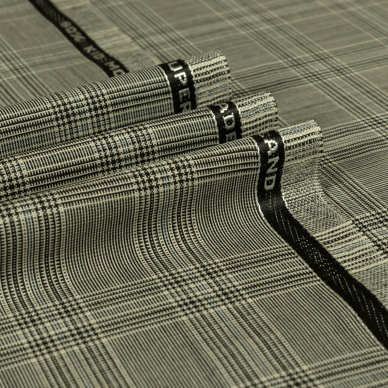 British Mohair - Glen Check Kid Mohair Super 100's Wool