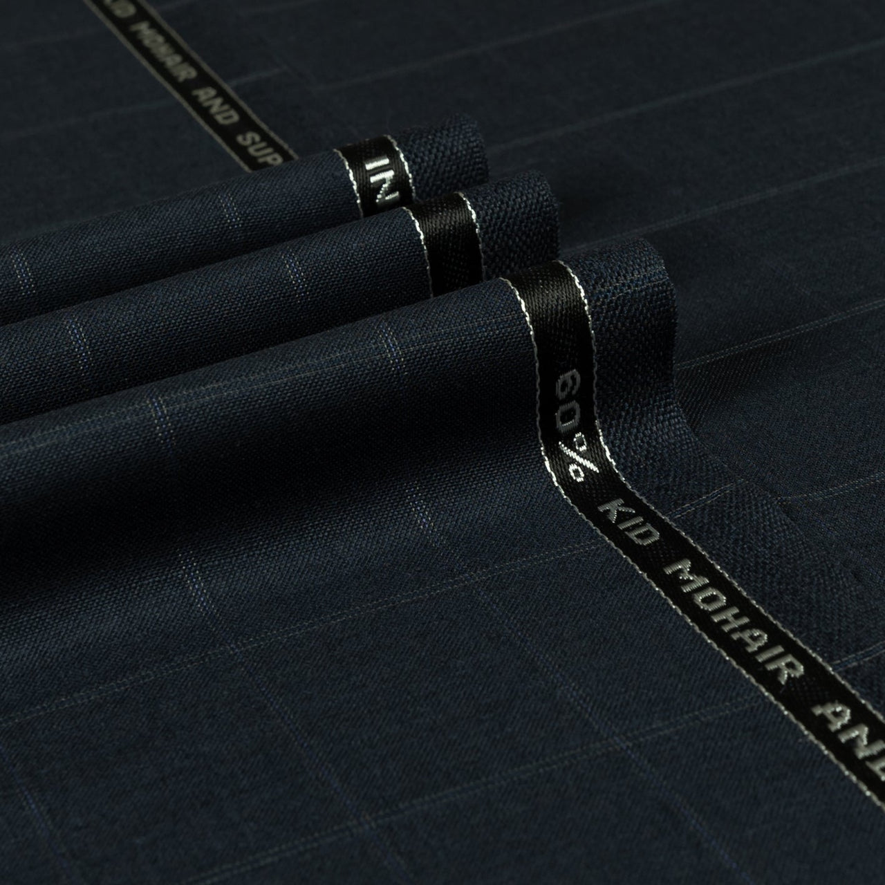 British Mohair - Windowpane Kid Mohair Super 100's Wool