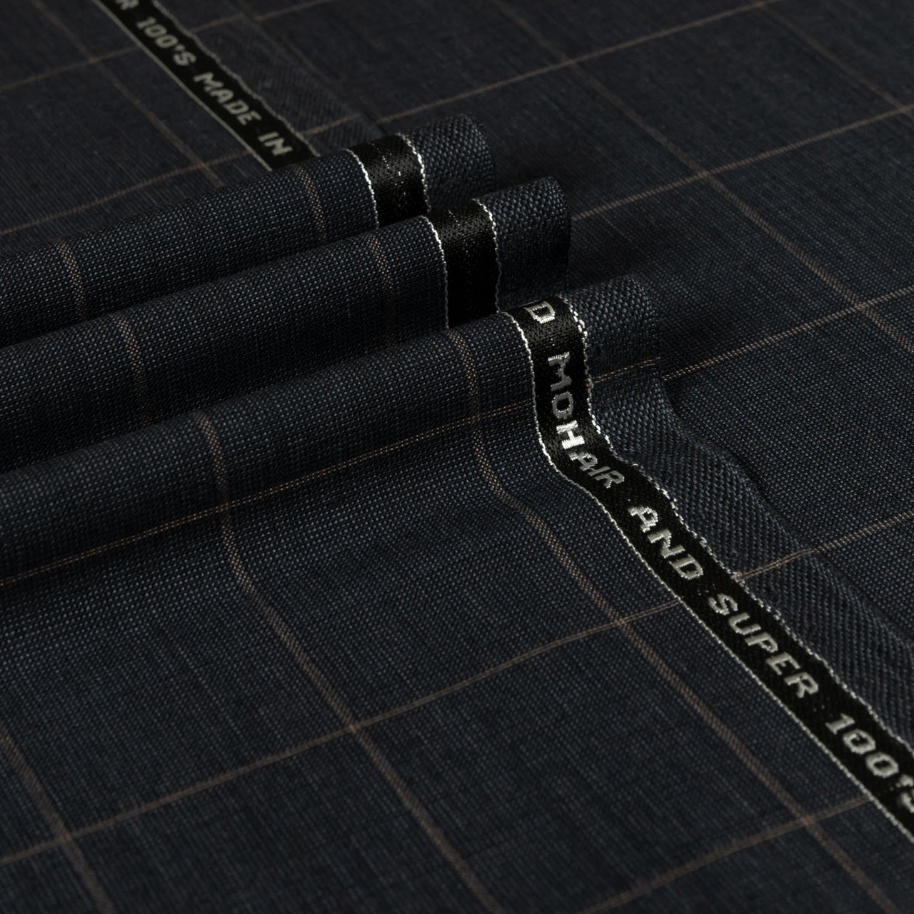 British Mohair - Windowpane Kid Mohair Super 100's Wool