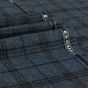 Escudo Plaid Luxury Suiting Fabric