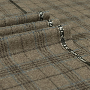 Escudo Plaid Luxury Suiting Fabric