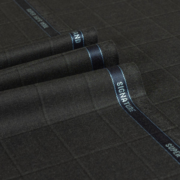 Signature - Guarded Windowpane Check Super 160's Wool
