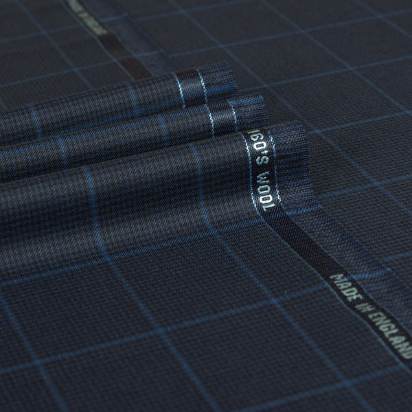 Signature - Herringbone Windowpane Super 160's Wool