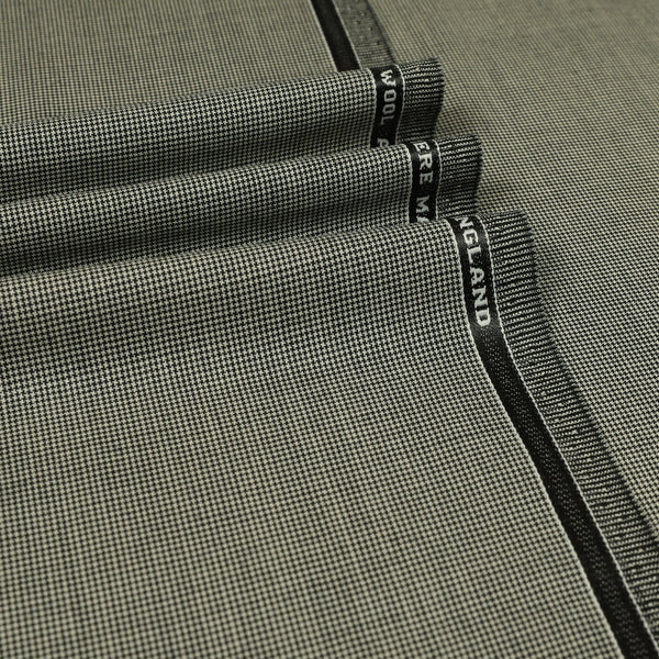 Dice Check 100% High Twist Wool Suiting Fabric