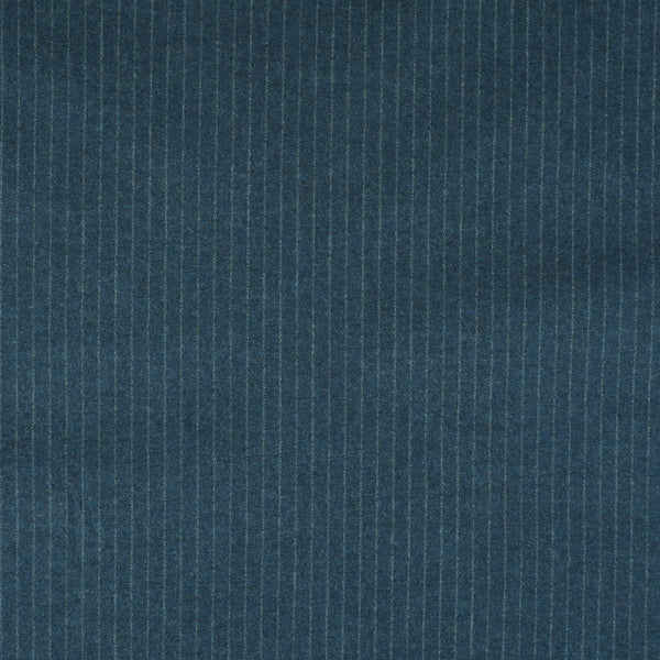 Oxbridge Flannel - Narrow Chalk Stripe Super 120's Wool Flannel