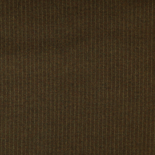 Oxbridge Flannel - Narrow Chalk Stripe Super 120's Wool Flannel