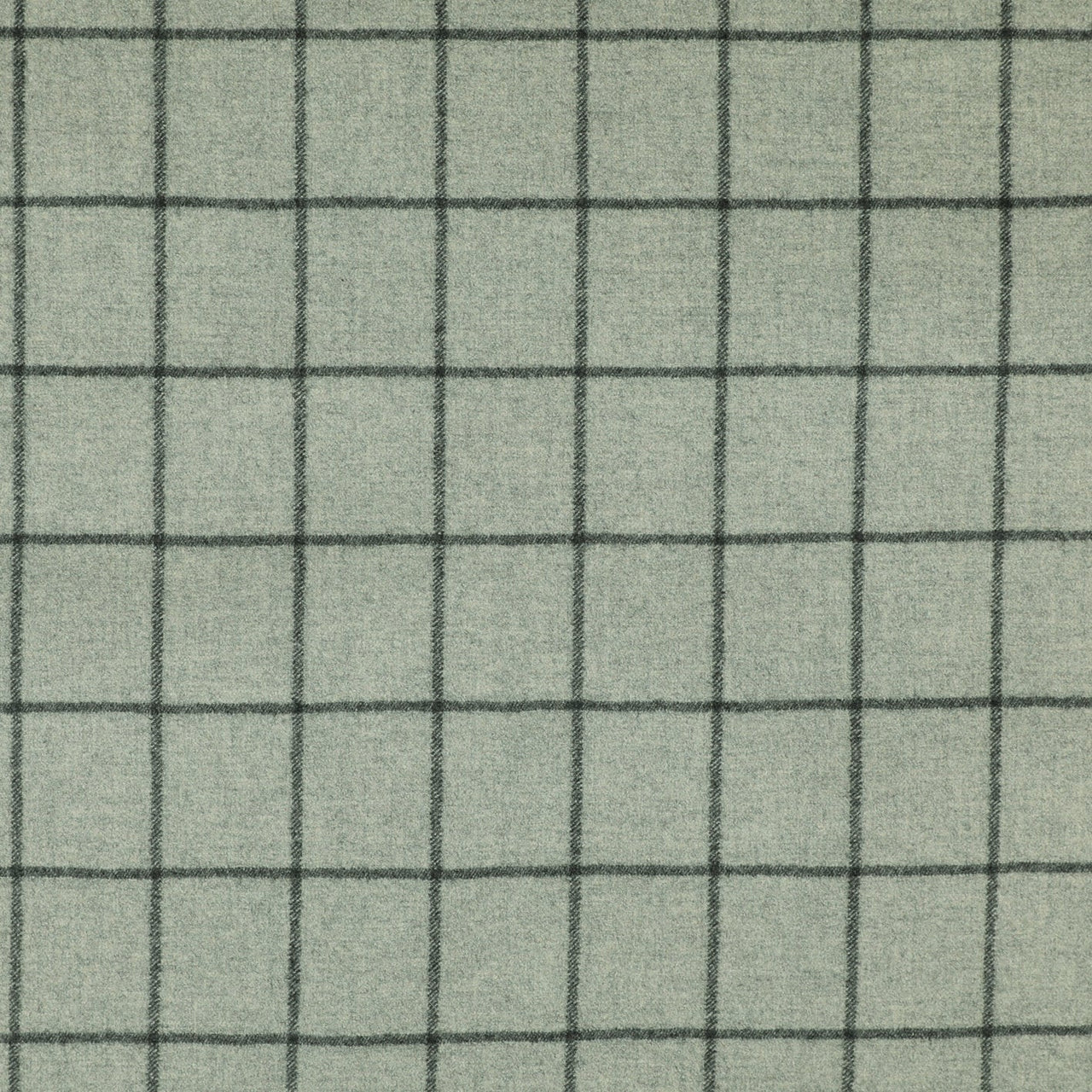 Bold Windowpane Check Super 120's Wool Flannel 