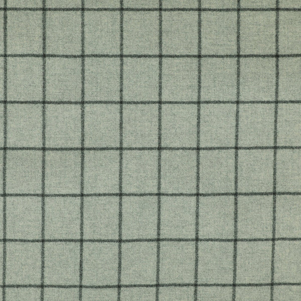 Bold Windowpane Check Super 120's Wool Flannel 