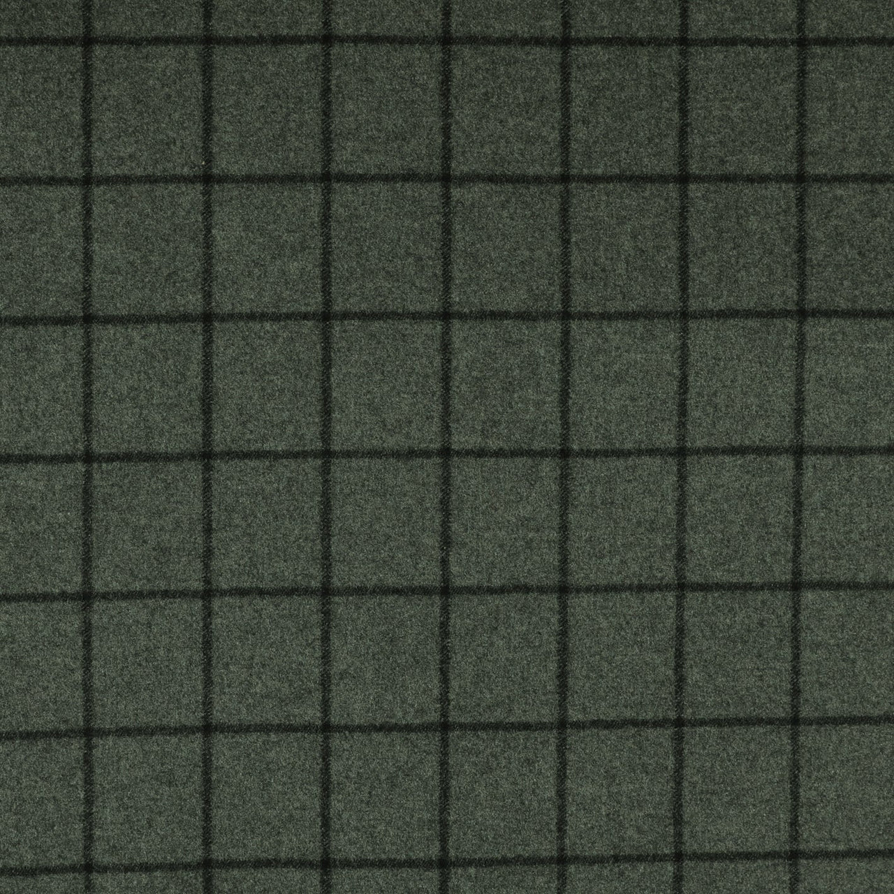 Bold Windowpane Suiting Cloth Check Super 120's Wool Flannel 