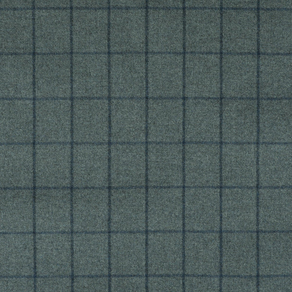 Bold Windowpane Suiting Cloth Check Wool Flannel 