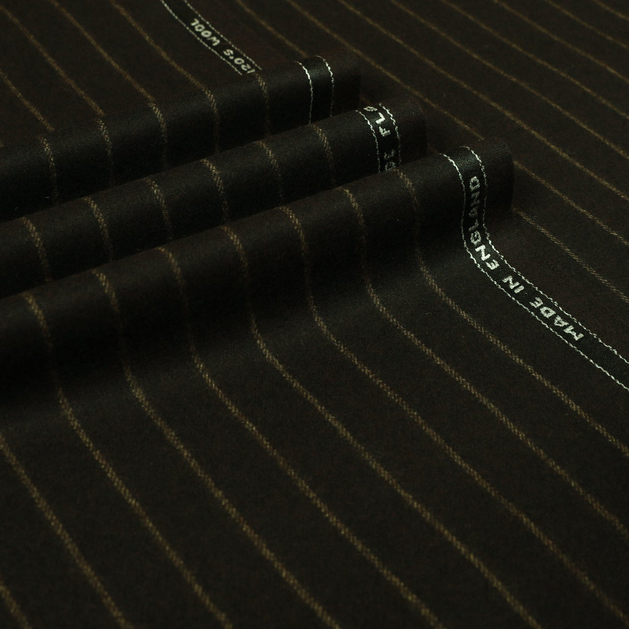 Oxbridge Flannel - Wide Chalk Stripe Super 120's Wool Flannel