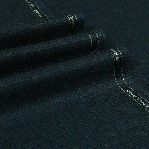 Dogtooth Check Super 120's Wool Flannel Fabric
