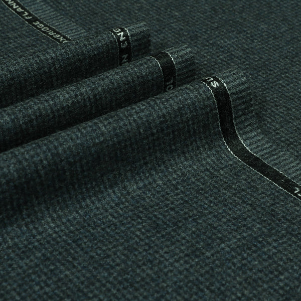 Dogtooth Check Super 120's Wool Flannel Fabric