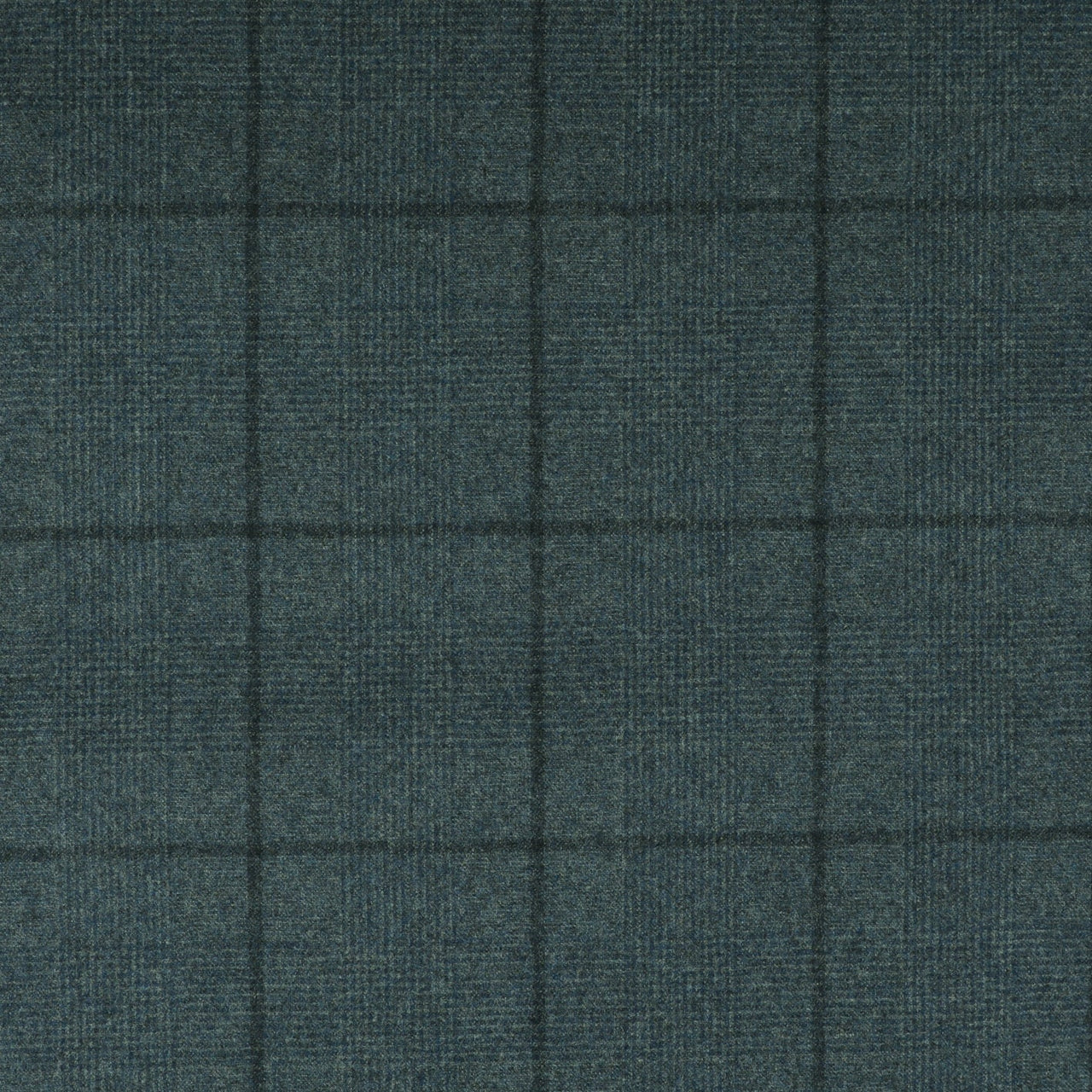 Oxbridge Flannel - Glen with Tonal Windowpane Check Super 120's Wool Flannel