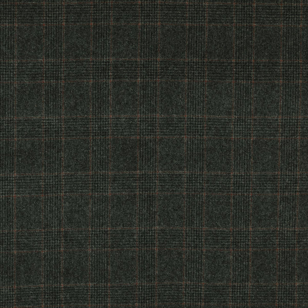 Oxbridge Flannel - Glen with Guarded Check Super 120's Wool Flannel