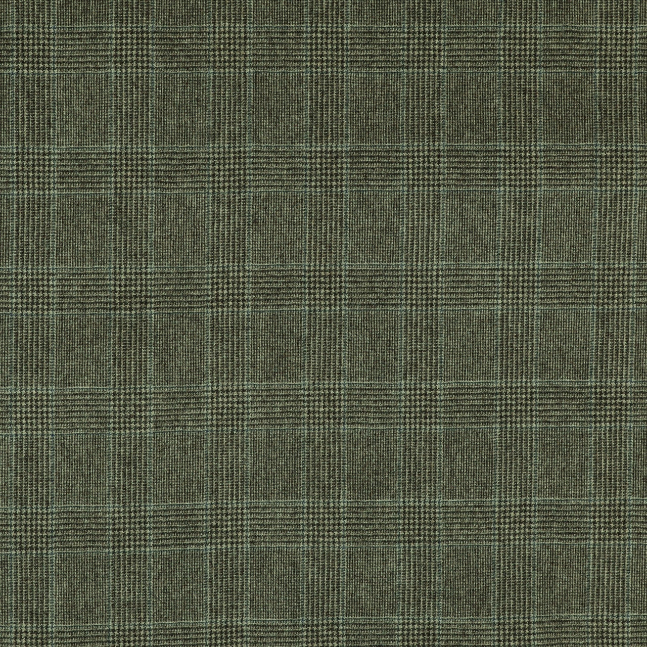 Oxbridge Flannel - Glen with Guarded Check Super 120's Wool Flannel