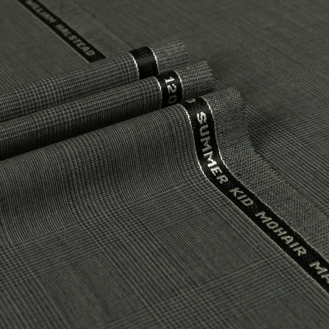 British Mohair - Glen Check Summer Kid Mohair Super 120's Wool