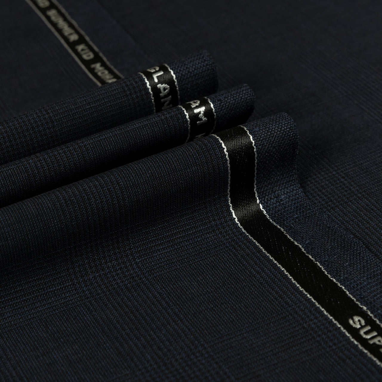 British Mohair - Glen Check Summer Kid Mohair Super 120's Wool