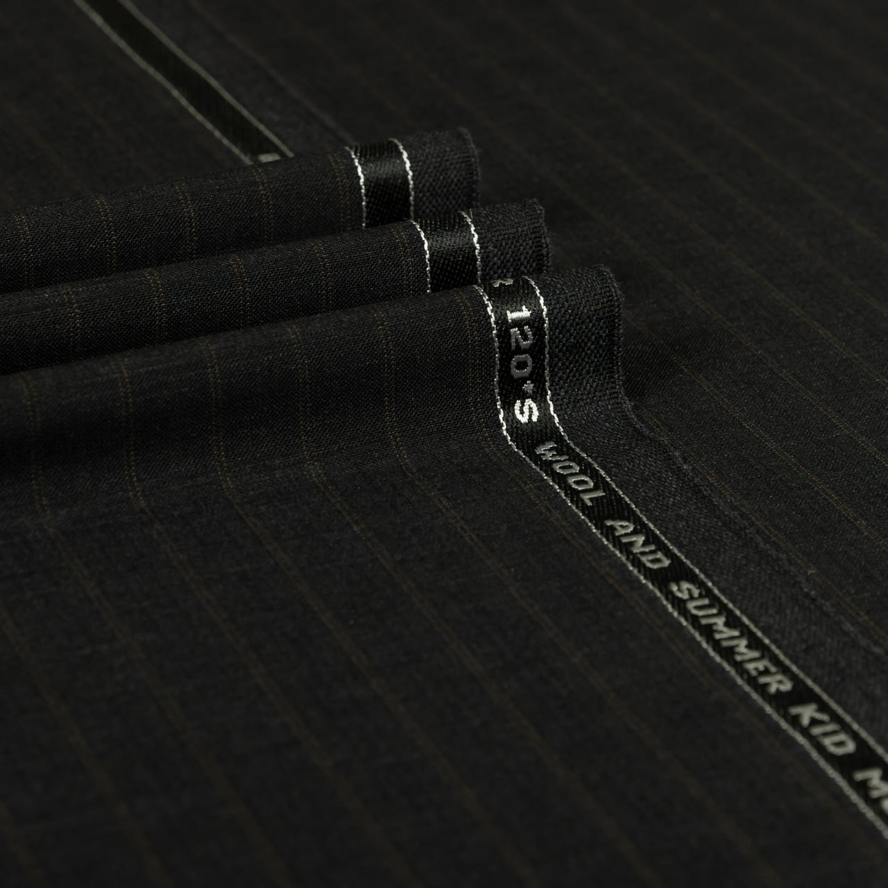 British Mohair - Stripe Summer Kid Mohair Super 120's Wool