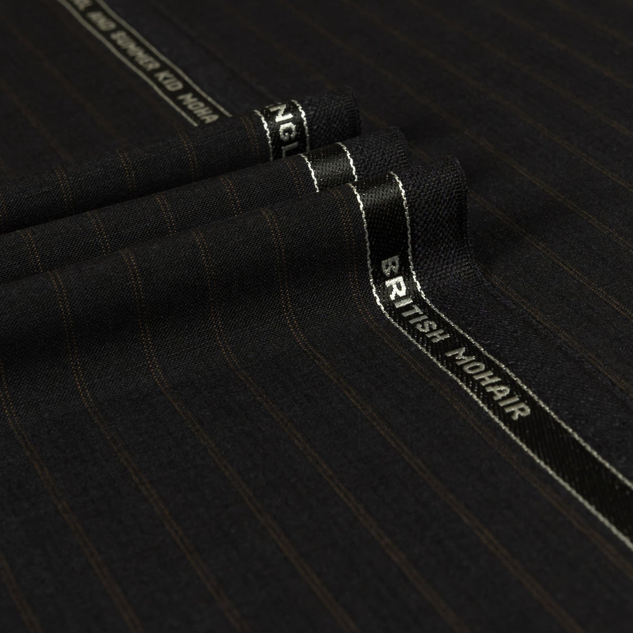 British Mohair - Stripe Summer Kid Mohair Super 120's Wool