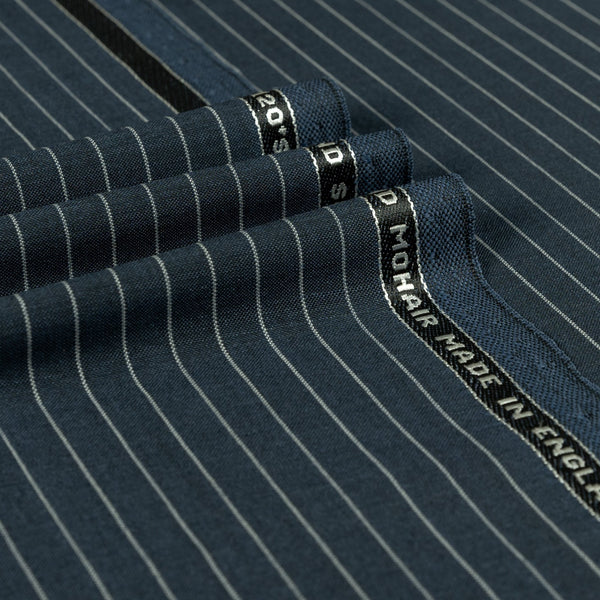 British Mohair - Stripe Summer Kid Mohair Super 120's Wool