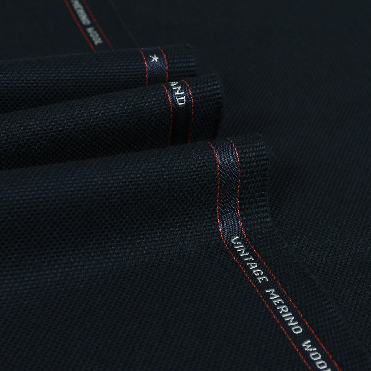 Pepper Lee | Navy Barathea 100% Wool Suiting Cloth | Luxury Fabrics