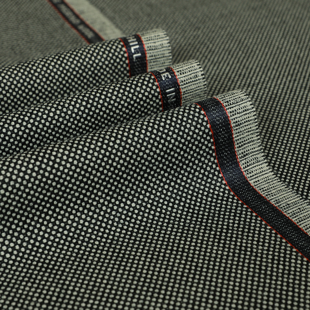 Birdseye 100% Wool Suiting Fabric