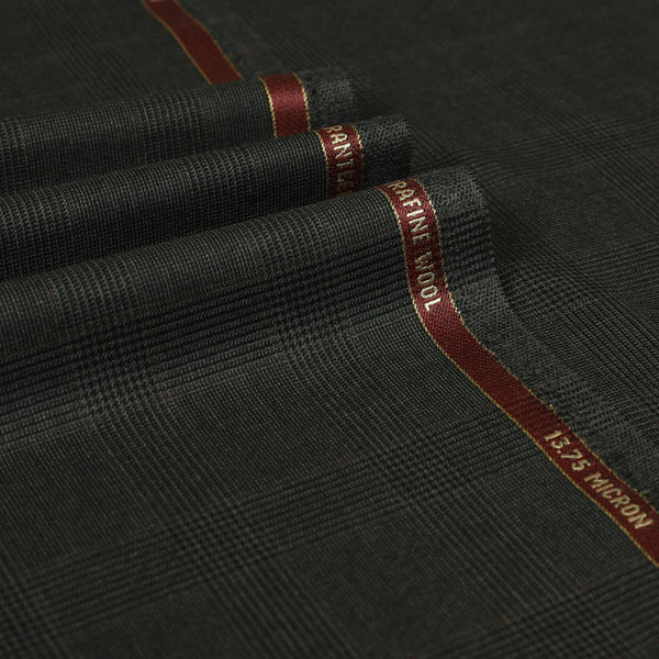 Platinum - Glen Check with Guarded Box Super 200's Wool