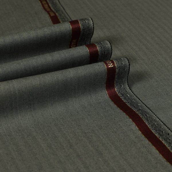 Herringbone Super 200's Wool Suiting Fabric