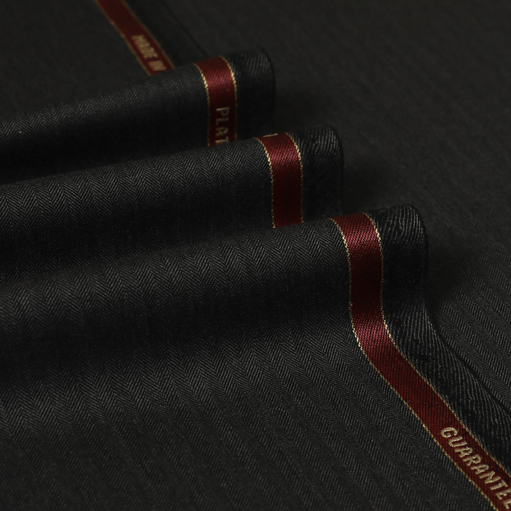 Herringbone Super 200's Wool Suiting Fabric