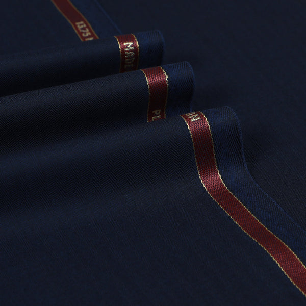 Herringbone Super 200's Wool Suiting Fabric